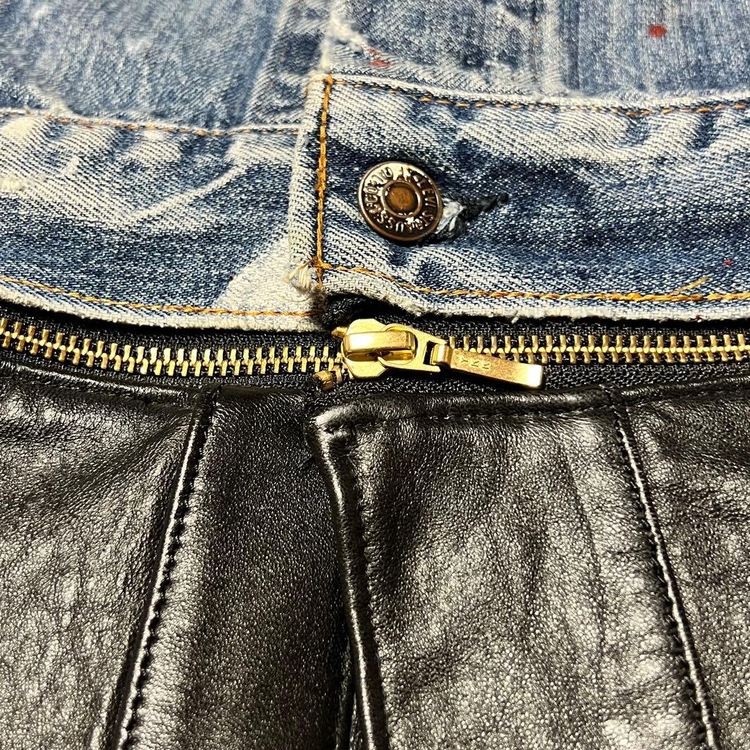APACHE リーバイス リメイクデニムジャケット 再構築 チェック