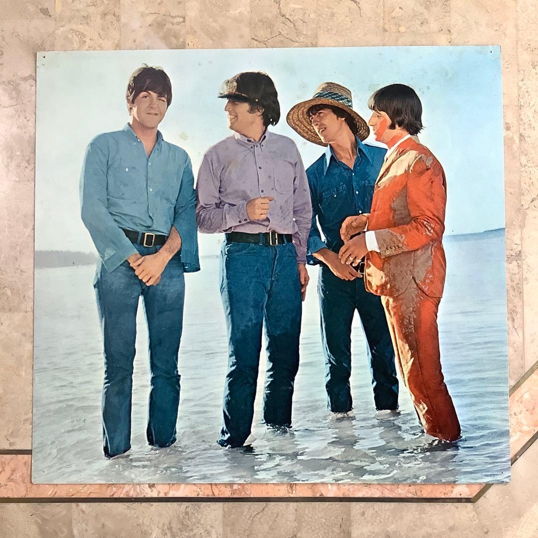 レア美品! ビートルズ ヘルプ1965年 初回盤 オデオン赤盤 ピンナップ付!
