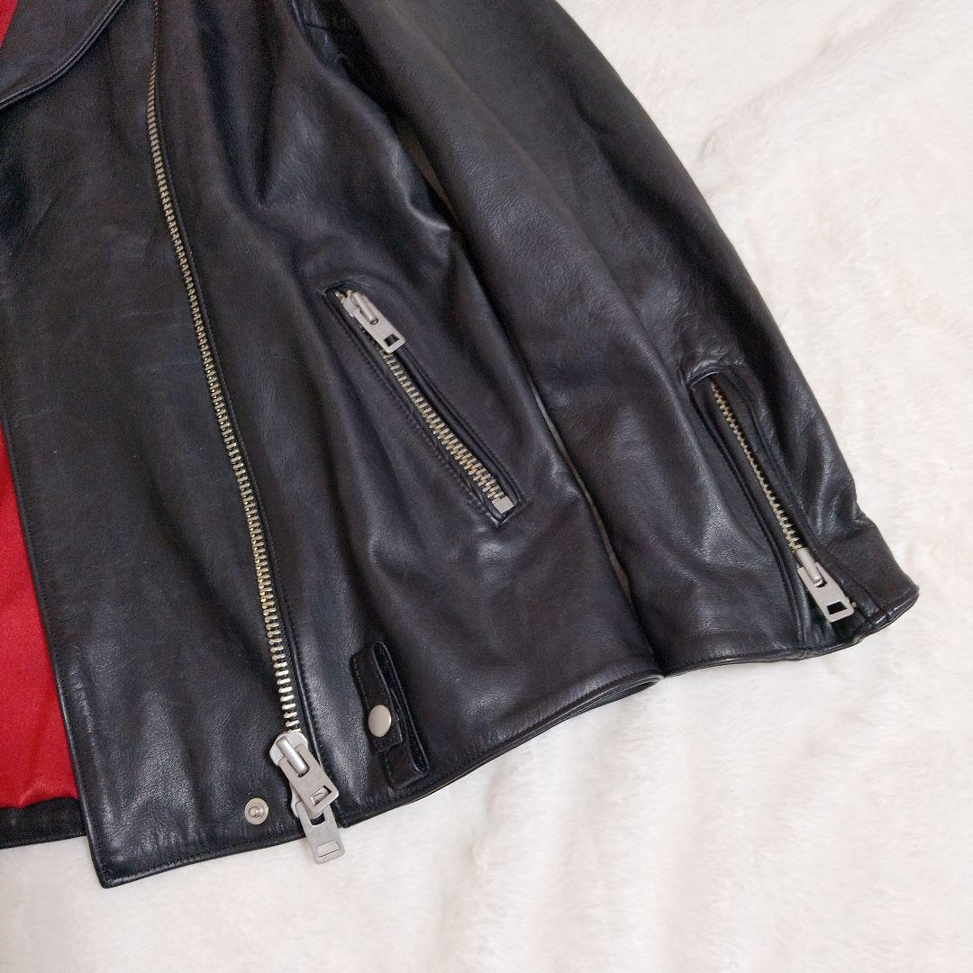 【美品】Sisii シシ　ダブルライダース　ジャケット　牛革　日本製　M