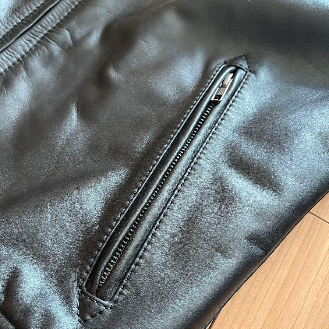 あいじ　Liugoo Leathers 本革ライダーススタジャン Ｍ