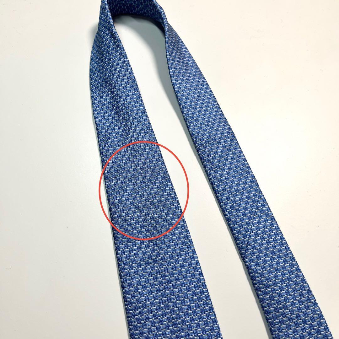 希少✨良品✨HERMES エルメス　ネクタイ　高級シルク　H柄 ビジネス