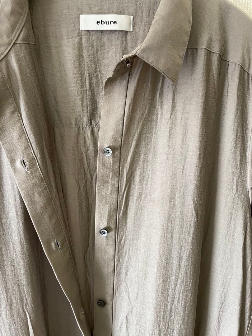 美品　ebure ティアードロングワンピース　グレージュ　サイズ36
