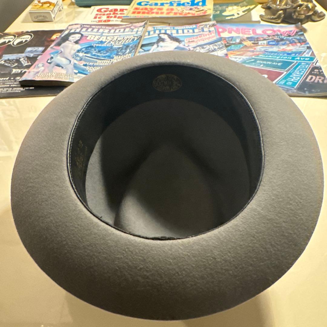美品　ウールフェルトハット リボン付き