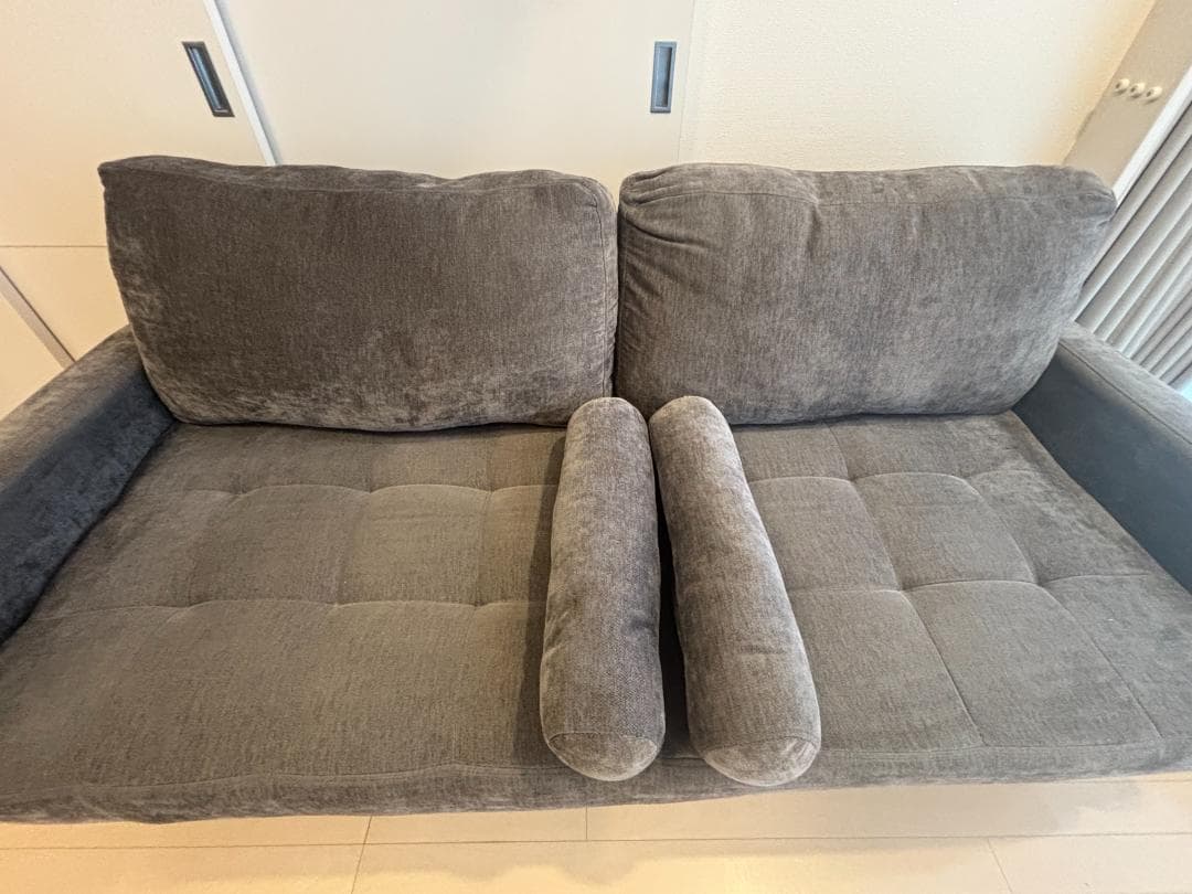 【美品】NOCE 3人掛けソファ グレー（幅180cm）