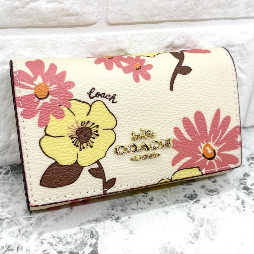 COACH コーチ フローラルプリント キーケース キーリング 花柄 CI799