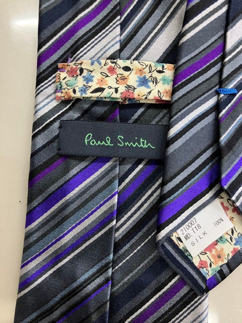 Paul Smith【ポールスミス】マルチカラーストライプネクタイ　送料無料//