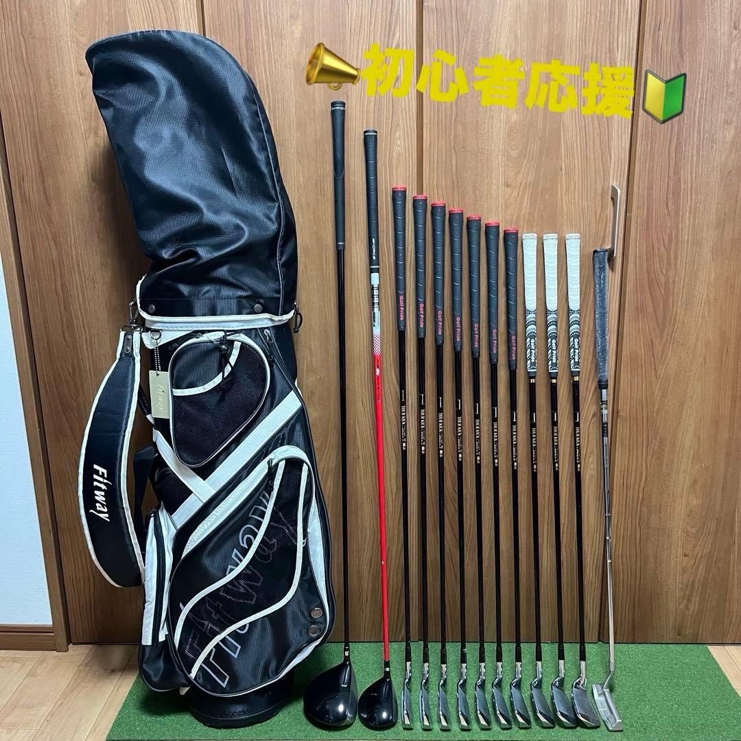 【NIPPON GOLF】格安ゴルフクラブ13本 フルセット キャディバッグ付き