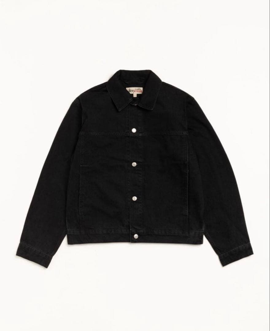 ジャケット・アウター stussy TRUCKER JACKET DENIM m black