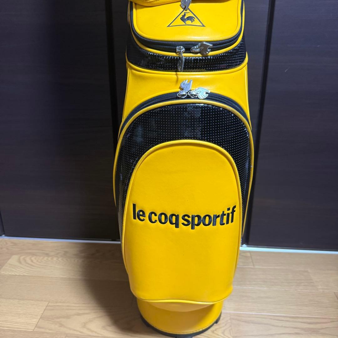 le coq sportif キャディバッグ ゴルフバッグ イエロー