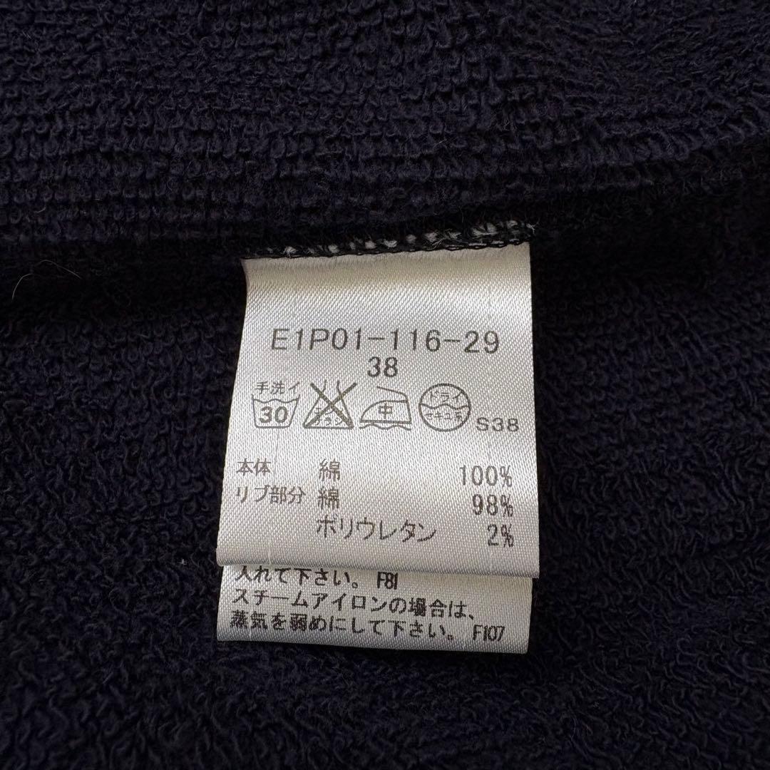 バーバリーブルーレーベル ジップパーカー 38 ネイビー
