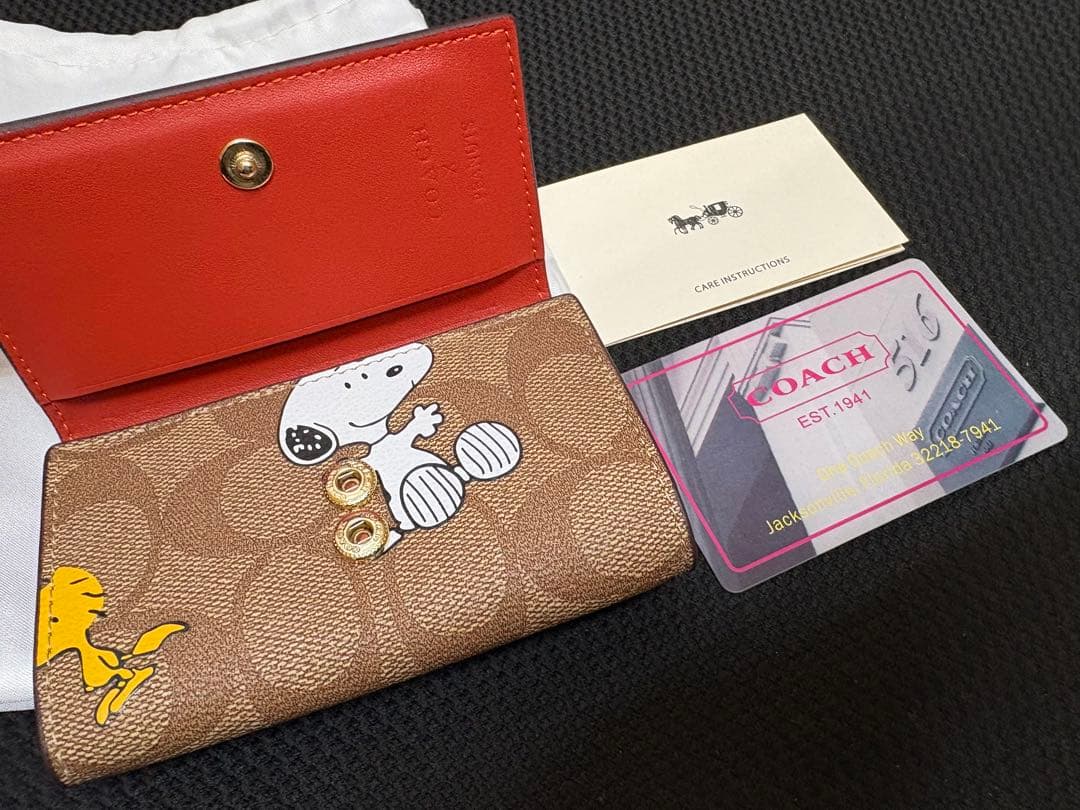 COACH スヌーピーコラボ　キーケース