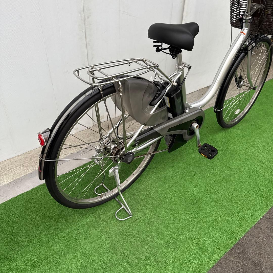 YAMAHAヤマハ電動アシスト自転車26インチ バッテリー12.3Ah シルバー