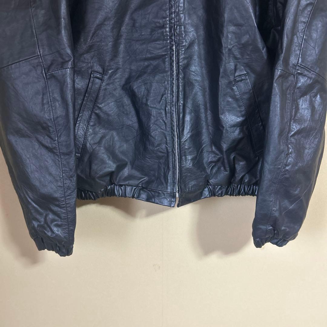 ジャケット・アウター anytee Vintage Leather_Zip-up Jacket