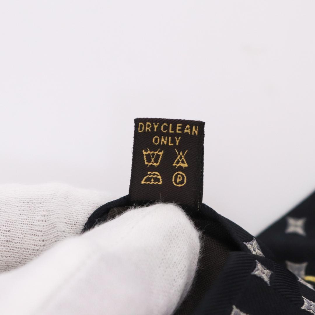 未使用級　LOUIS VUITTON　ルイヴィトン　ネクタイ　黒　ブラック　総柄