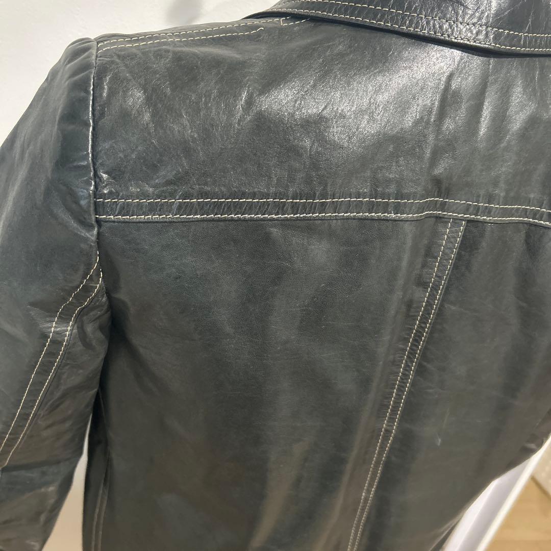 DKNY ブラックレザージャケット　USA製