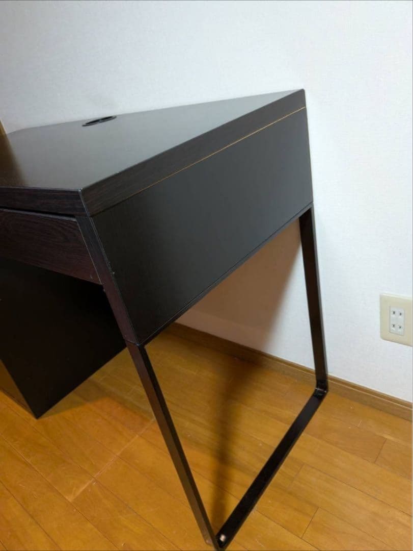 《送料込》IKEA ミッケ ブラック 作業机 学習机 デスク テーブル引出し