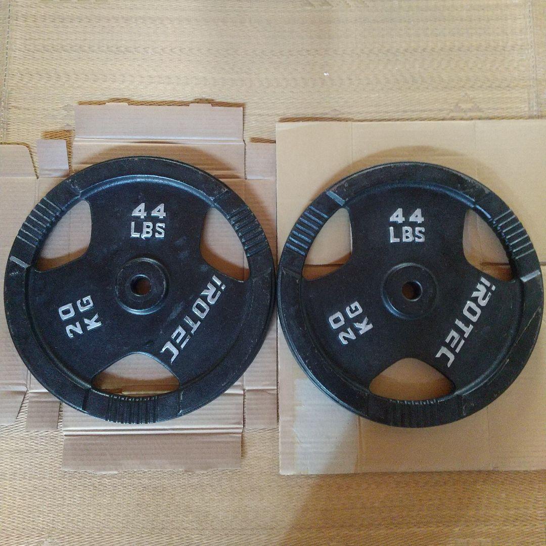 iROTEC(アイロテック)製ダンベルプレート 20KG ① 2枚セットの1枚目
