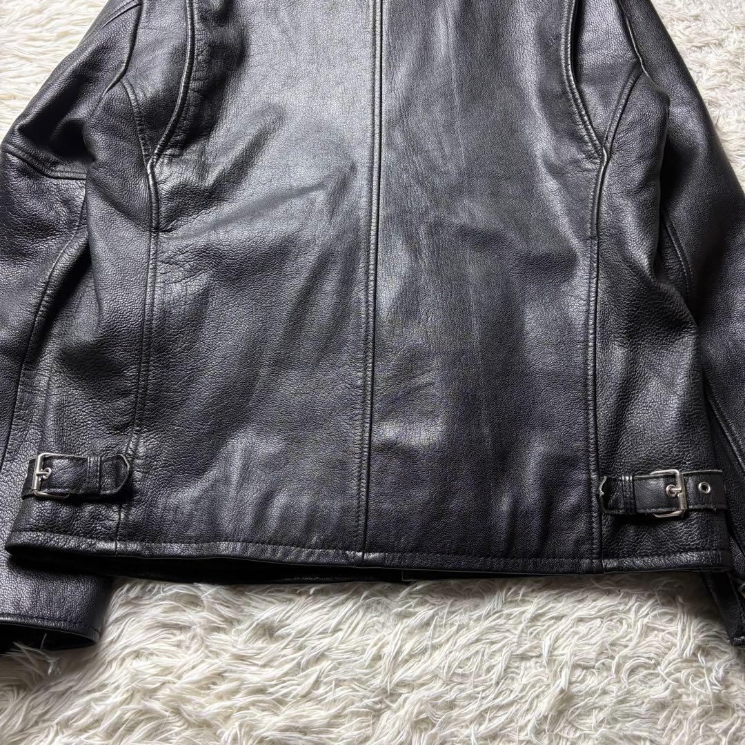 【極美品】Schott シングルライダースジャケット ゴートレザー L