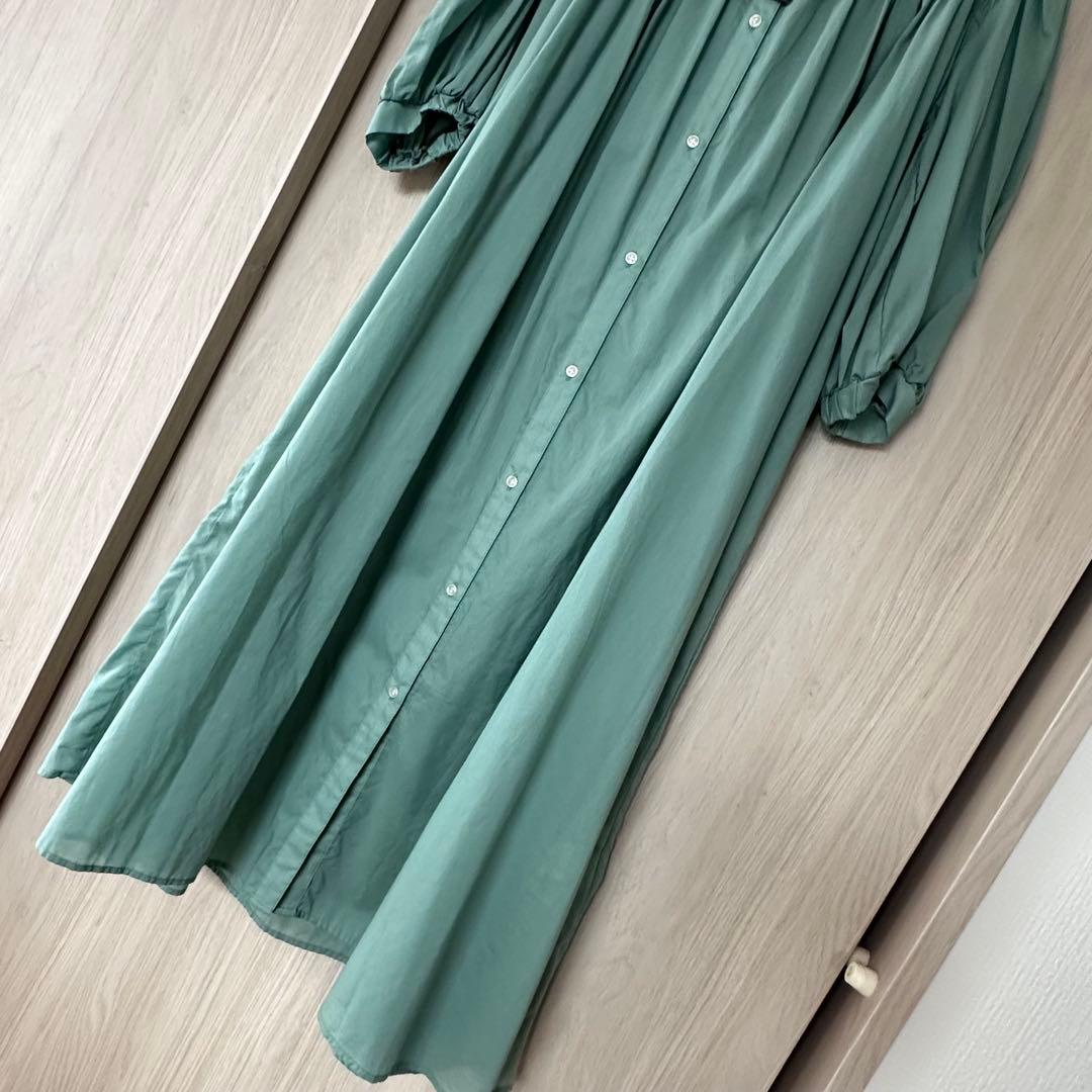 【天真爛漫】新品未使用　シンプリシテェ　コットンボイルシャツワンピース