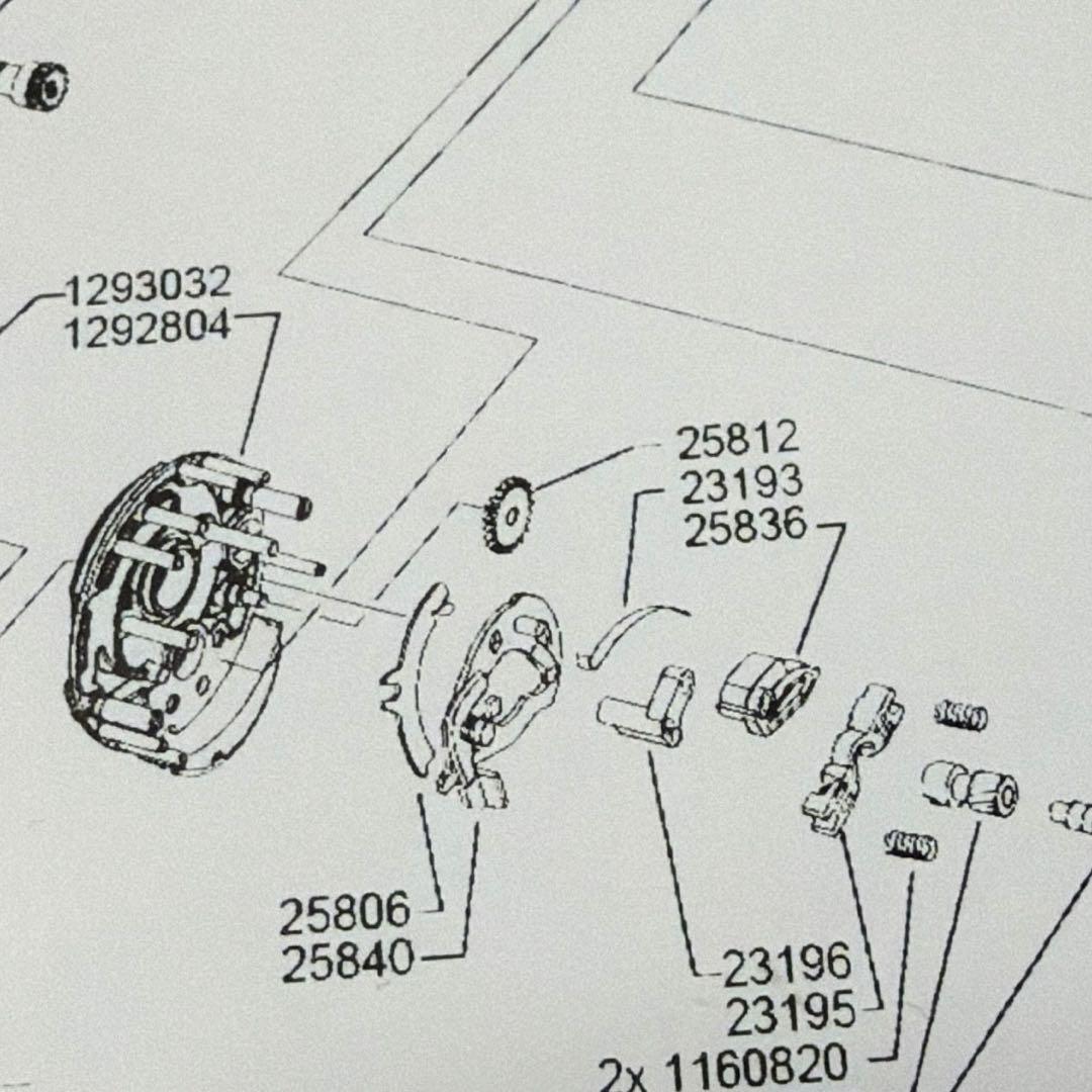 ABU モラムZX 1600MAG用 ギヤパーツ