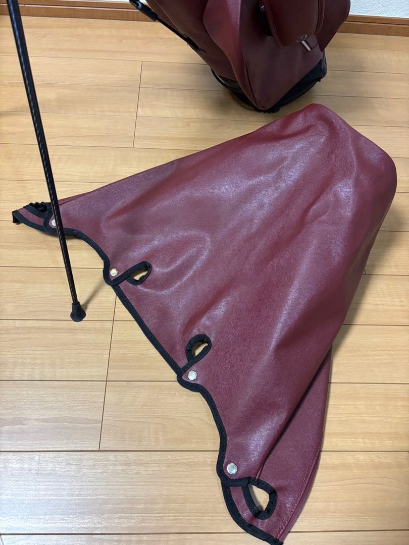 VESSEL キャディバッグ VLS Lux マローン(エビ茶)色　超美品
