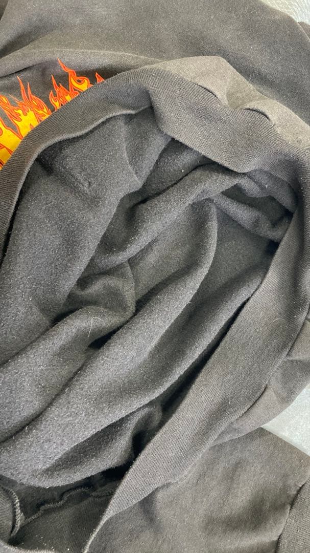 【スラッシャー】ヘインズ社製90's XXL オールドスケート墨黒サンフェード