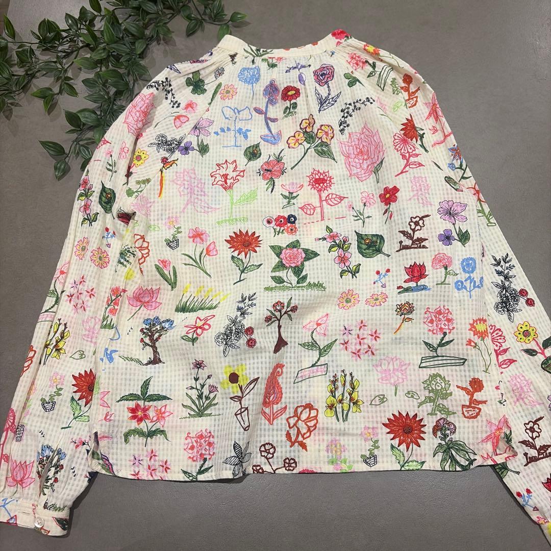 【美品】mii ミイ　ブラウス　シャツ　花柄