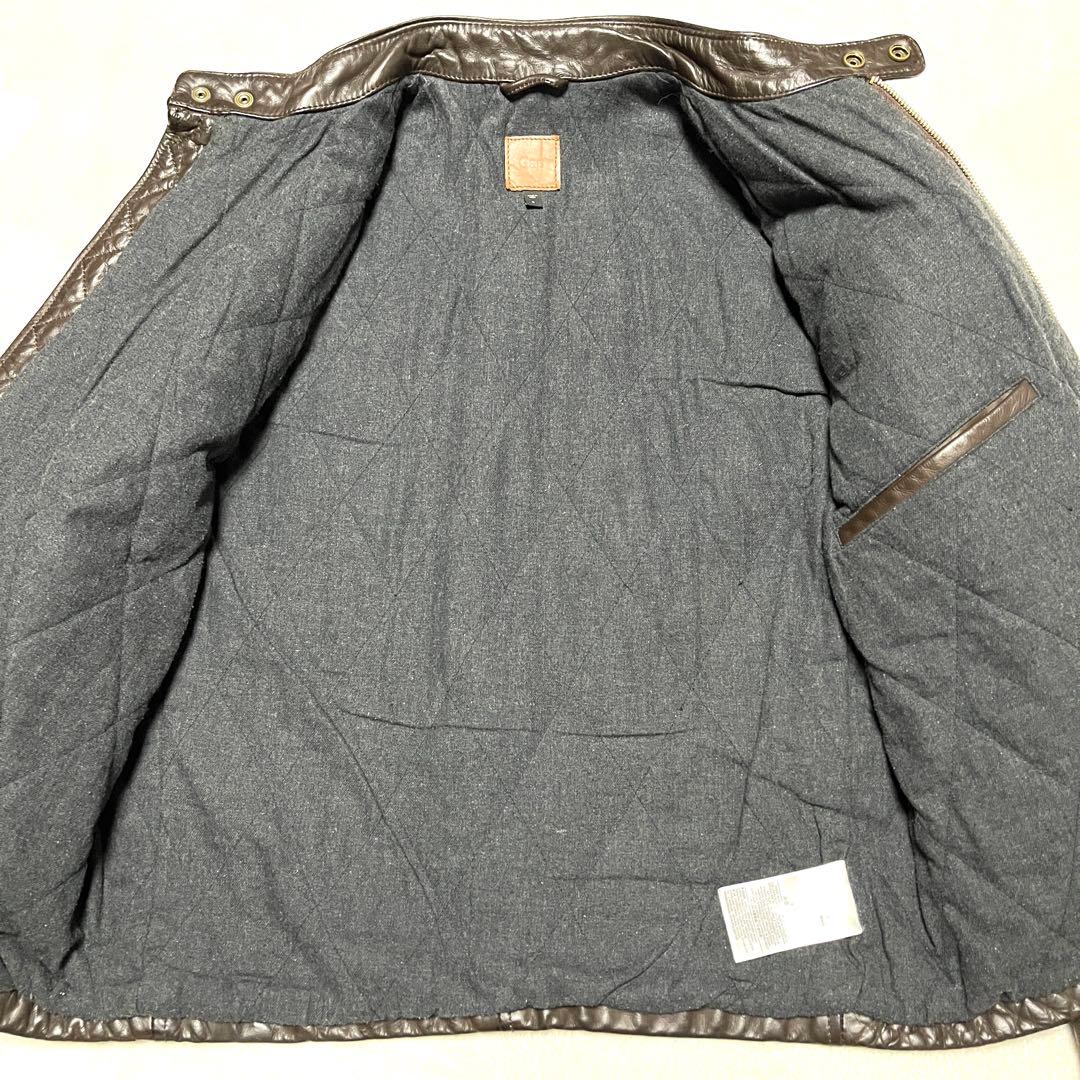 ★美品★OLD GAP★レザーライダースジャケット★大きめSサイズ★ブラウン★