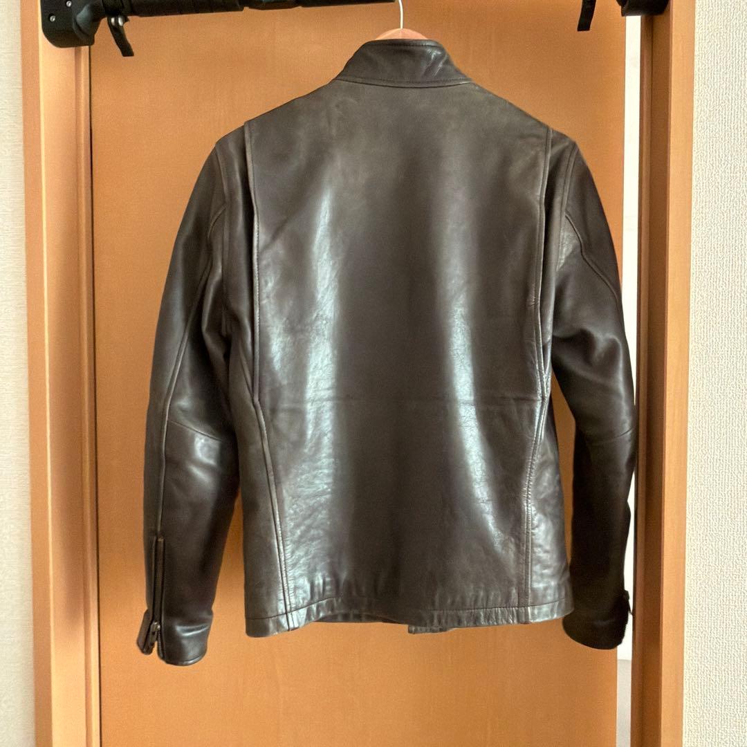 無印良品　ライダース　ジャケット　シングル　本革