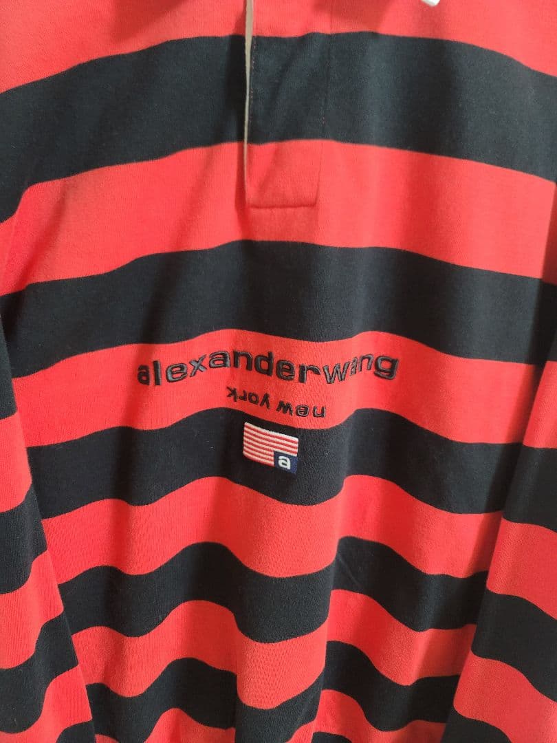 alexanderwang ストライプ ラガーシャツ M