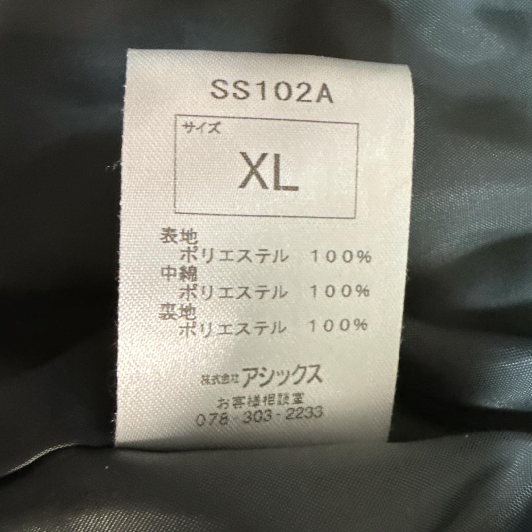 【美品】asics ウーブンウォームジャケット ブラック XLサイズ