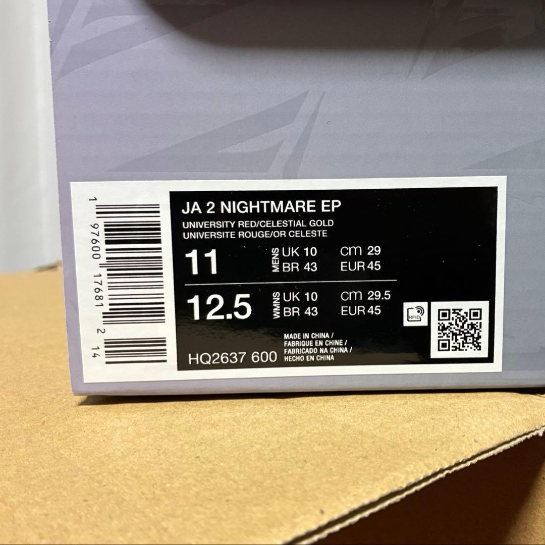 のり様専Nike Ja2 NIGHTMARE EP 29cm ジャ2 ナイトメア