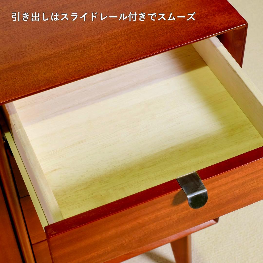 J 北欧 キャビネット リビングボード 赤茶色 リビング収納 本棚