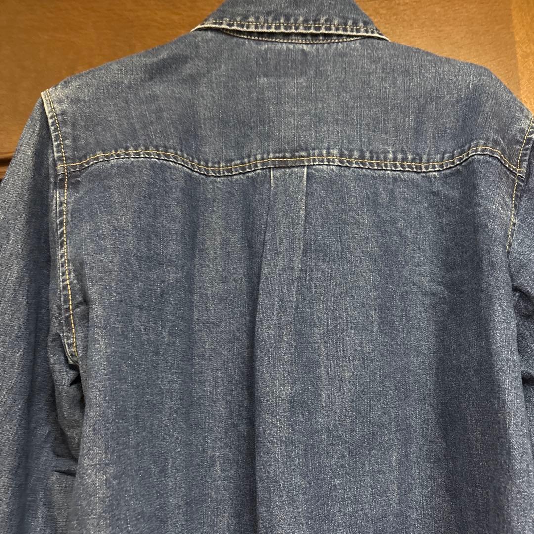 スピックアンドスパン　ショートデニムシャツ