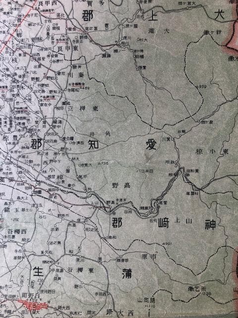 滋賀県地図 昭和2年 東宮御成婚記念 古地図 e210y126