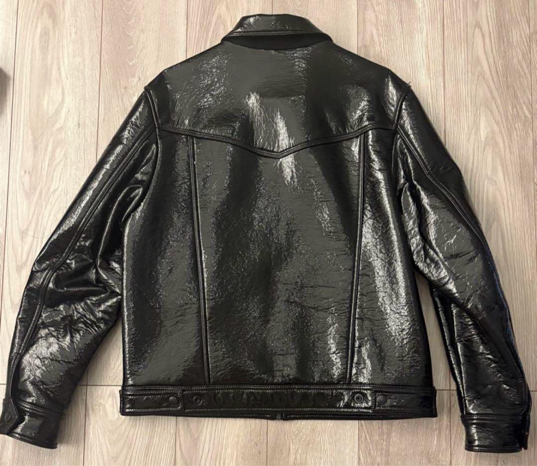 DIESEL ブラックレザーライダースジャケット