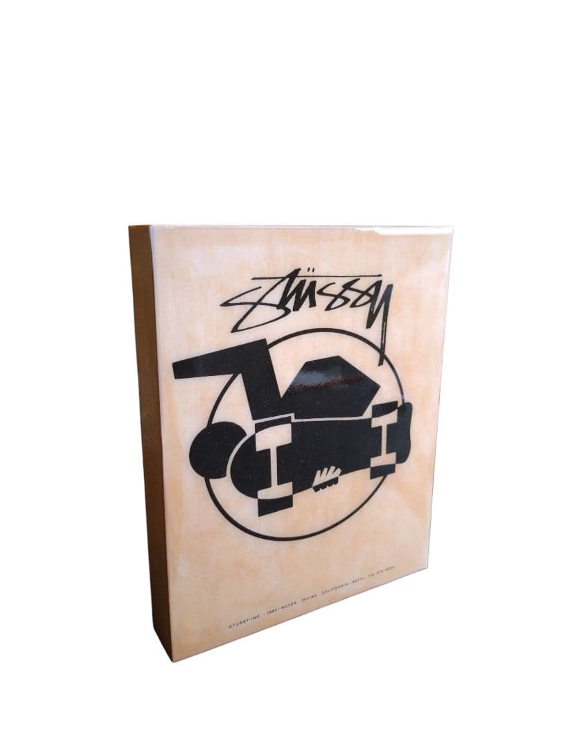 Stussy スケートボード グラフィック 木製 壁掛け オブジェ