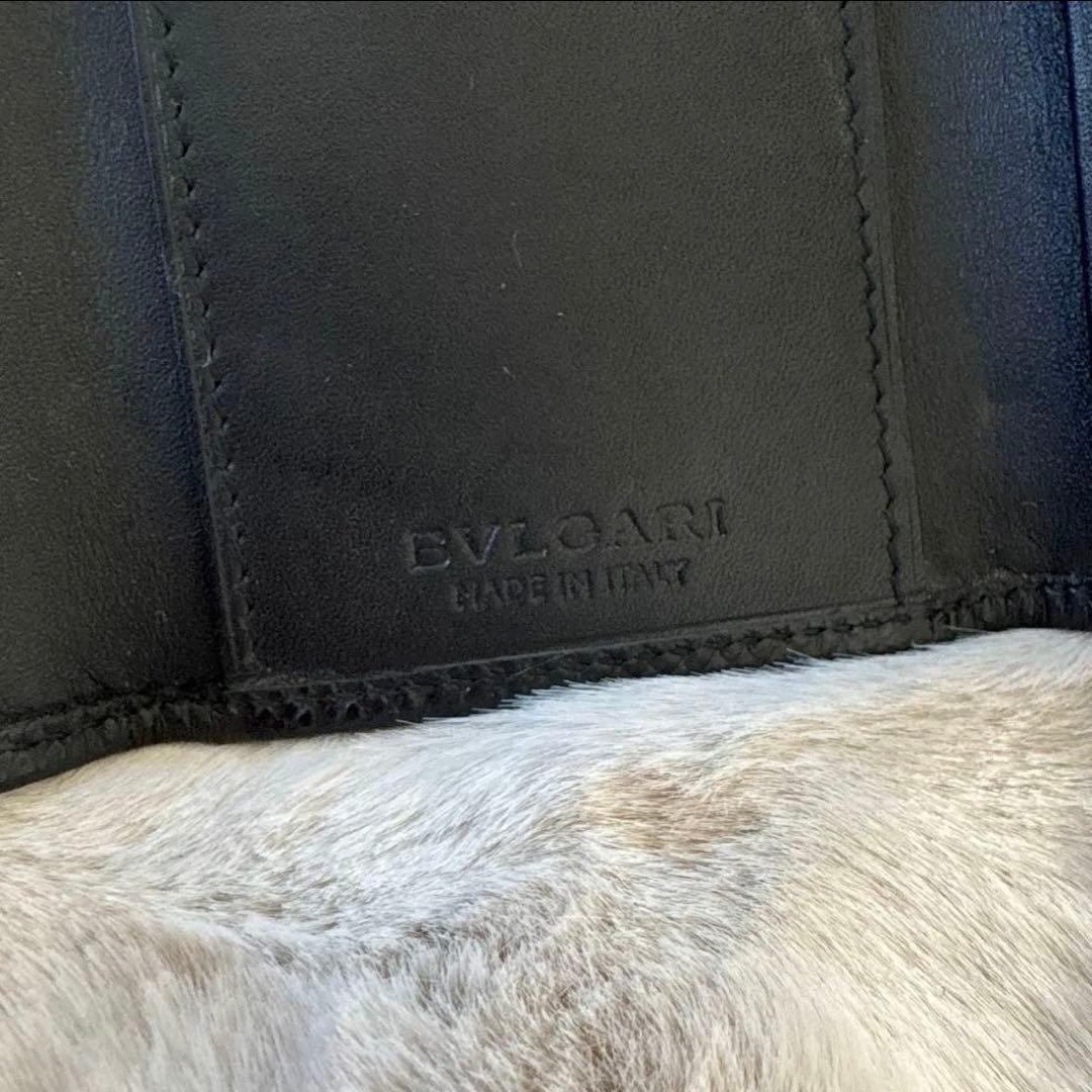 BVLGARI ブルガリ 黒 ブラック レザー 6連キーケース