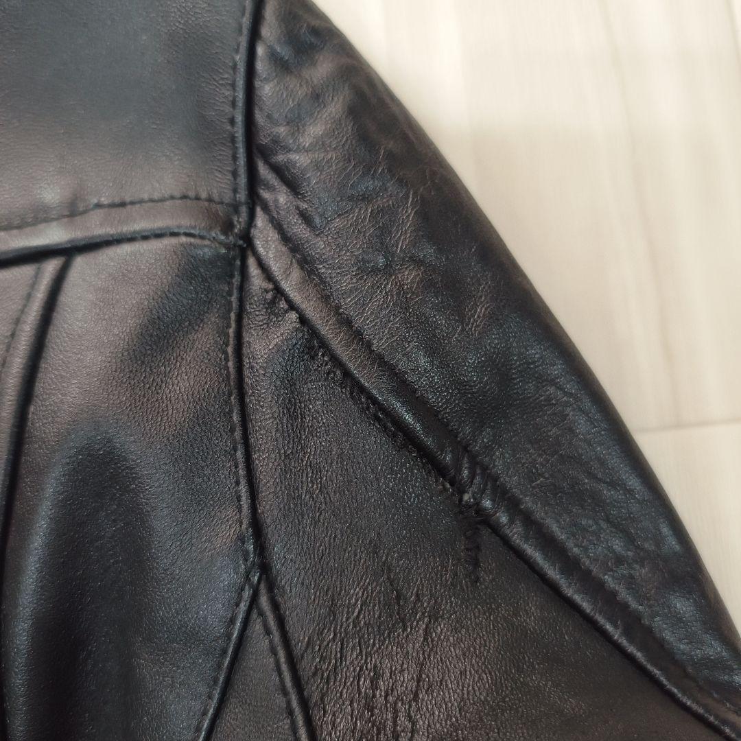 【本革】JACKROSE ライダースジャケット ダブル Lサイズ シープレザー