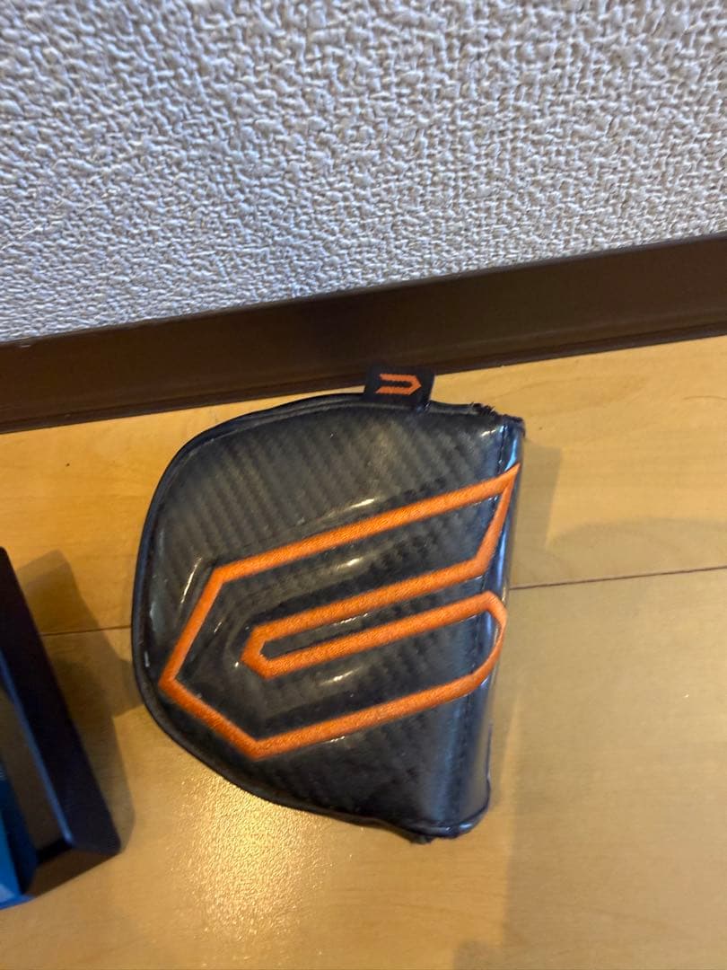 CROSSPUTT パター 黒 青　ヘッドカバー付き