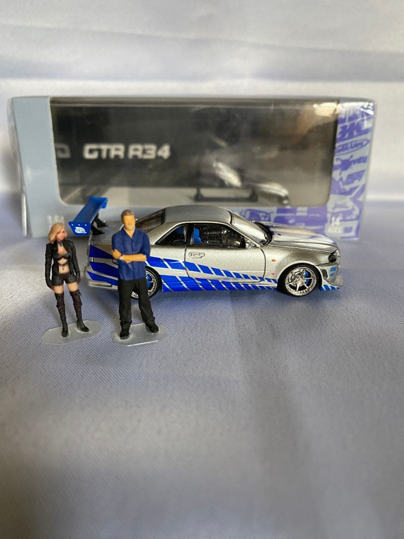 龍樹様専⚠️‼️ワイルドスピードGTR R34 、フィギュアセット