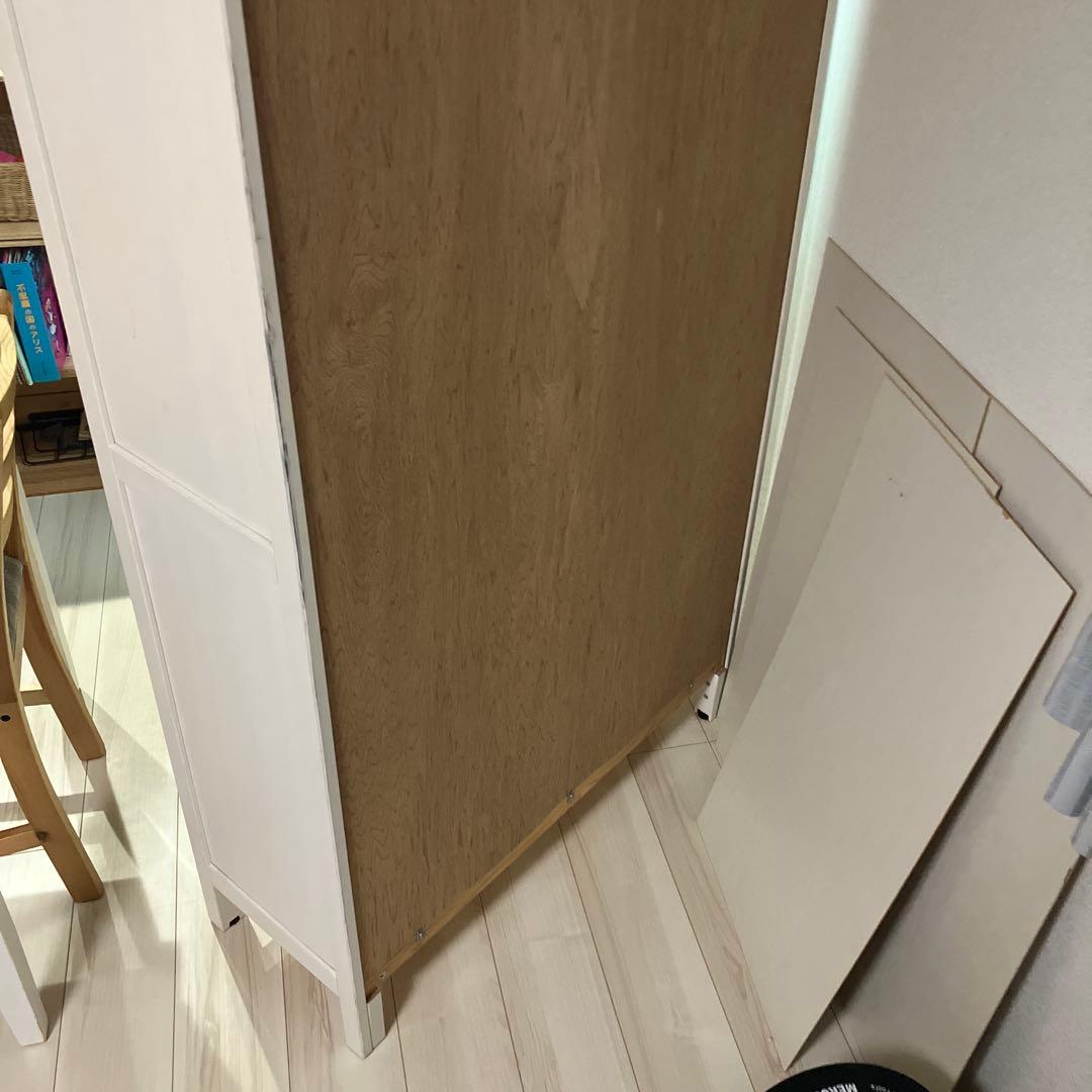 イケヤ　HEMNES ヘムネス　コレクションケース　リビング　食器棚　収納家具