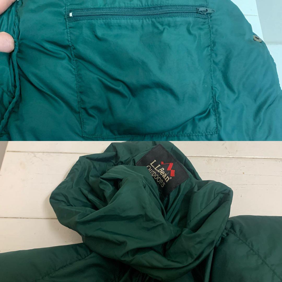 L.L.Bean OUTDOORS VINTAGE 90s ダウンベスト L 緑