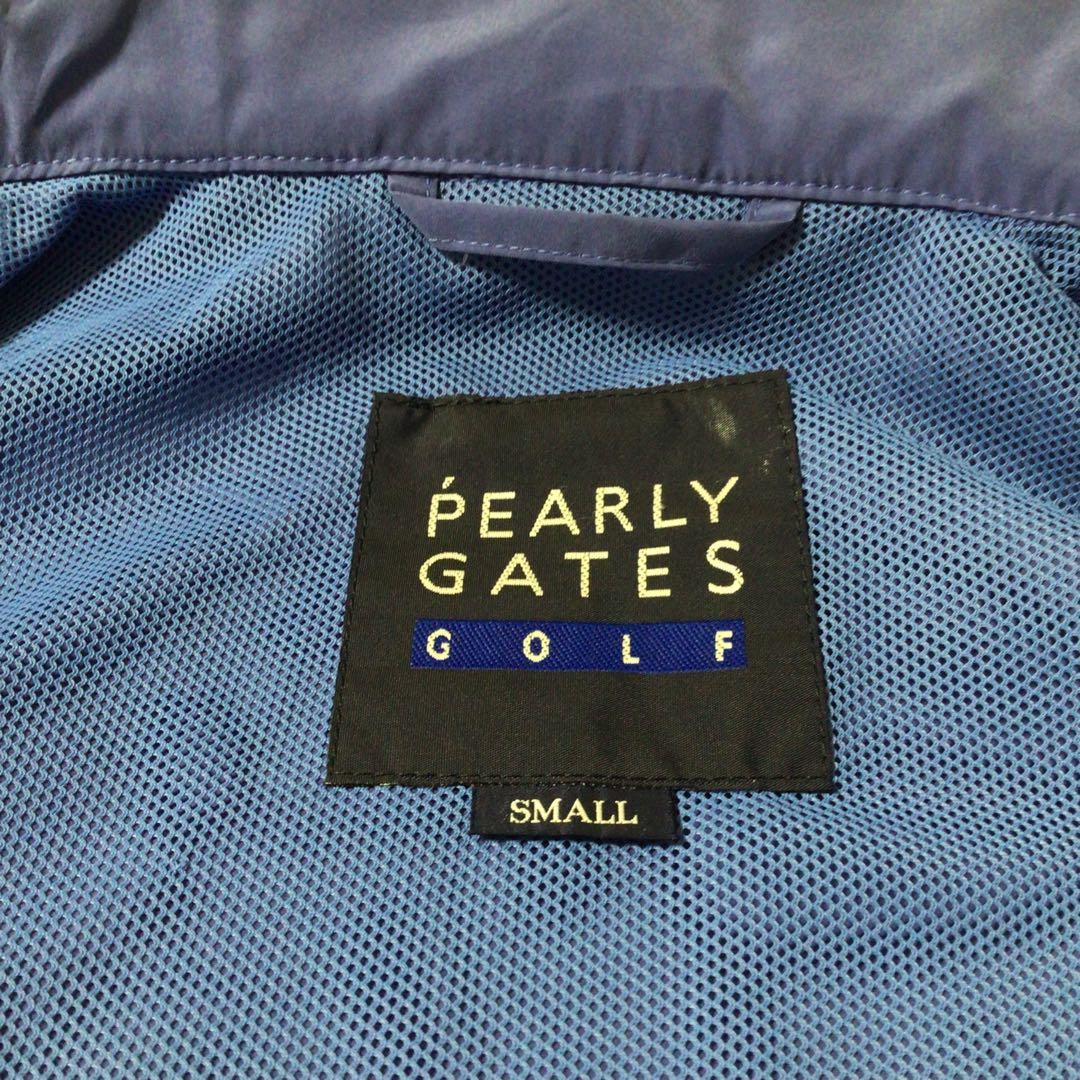 PEARLY GATES デカロゴ ナイロンジャケット 青 S