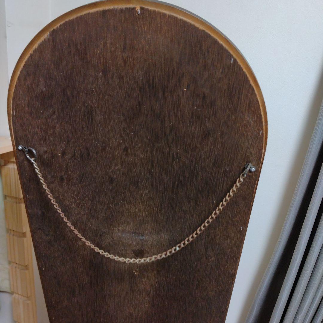 木製ブラウンスタンドミラー 約160cm