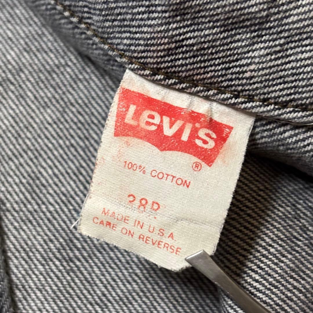 翔吉Levisリーバイス 70506先染めブラック トラッカー USA