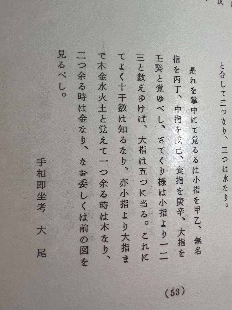 「手相 即座考」蘆塚斉著、仁田丸久「うらおもて周易作法別冊30」オリジナル版