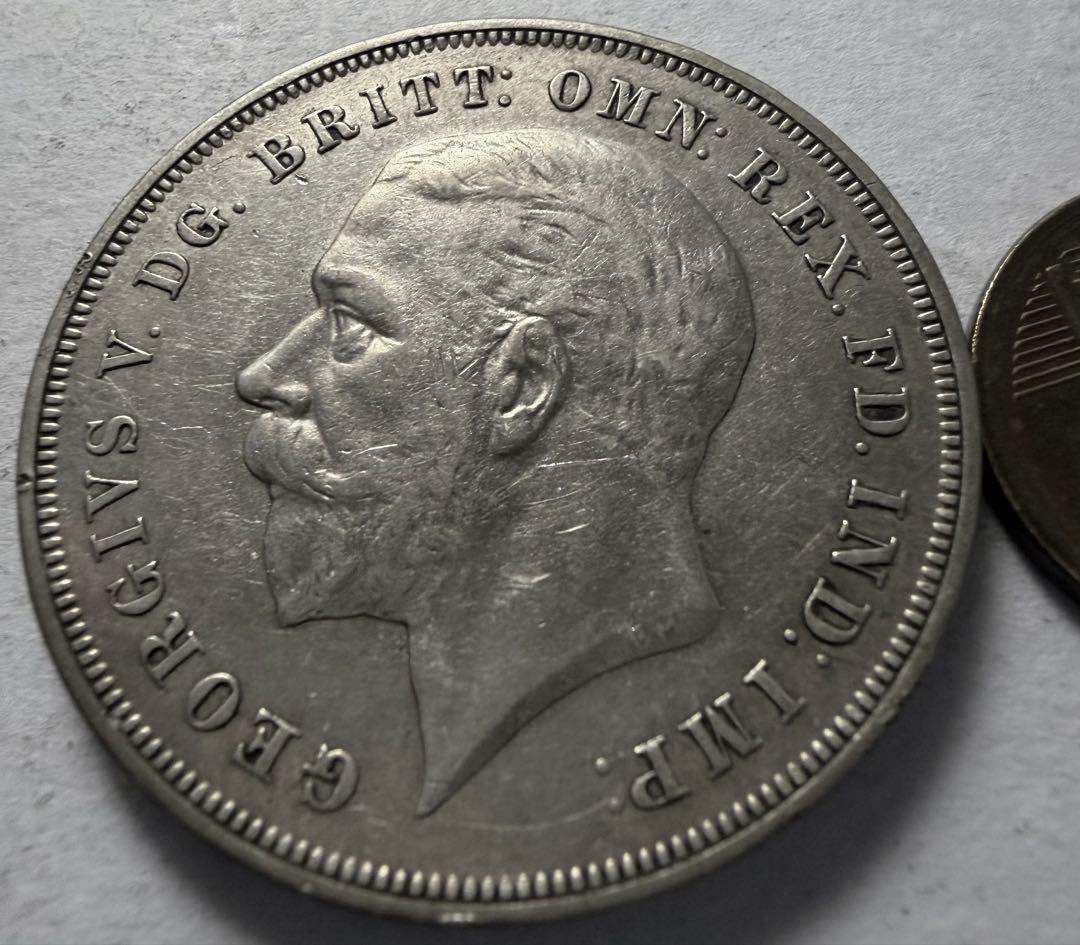 も*ば様 1935年 英国ジョージ5世 クラウン銀貨