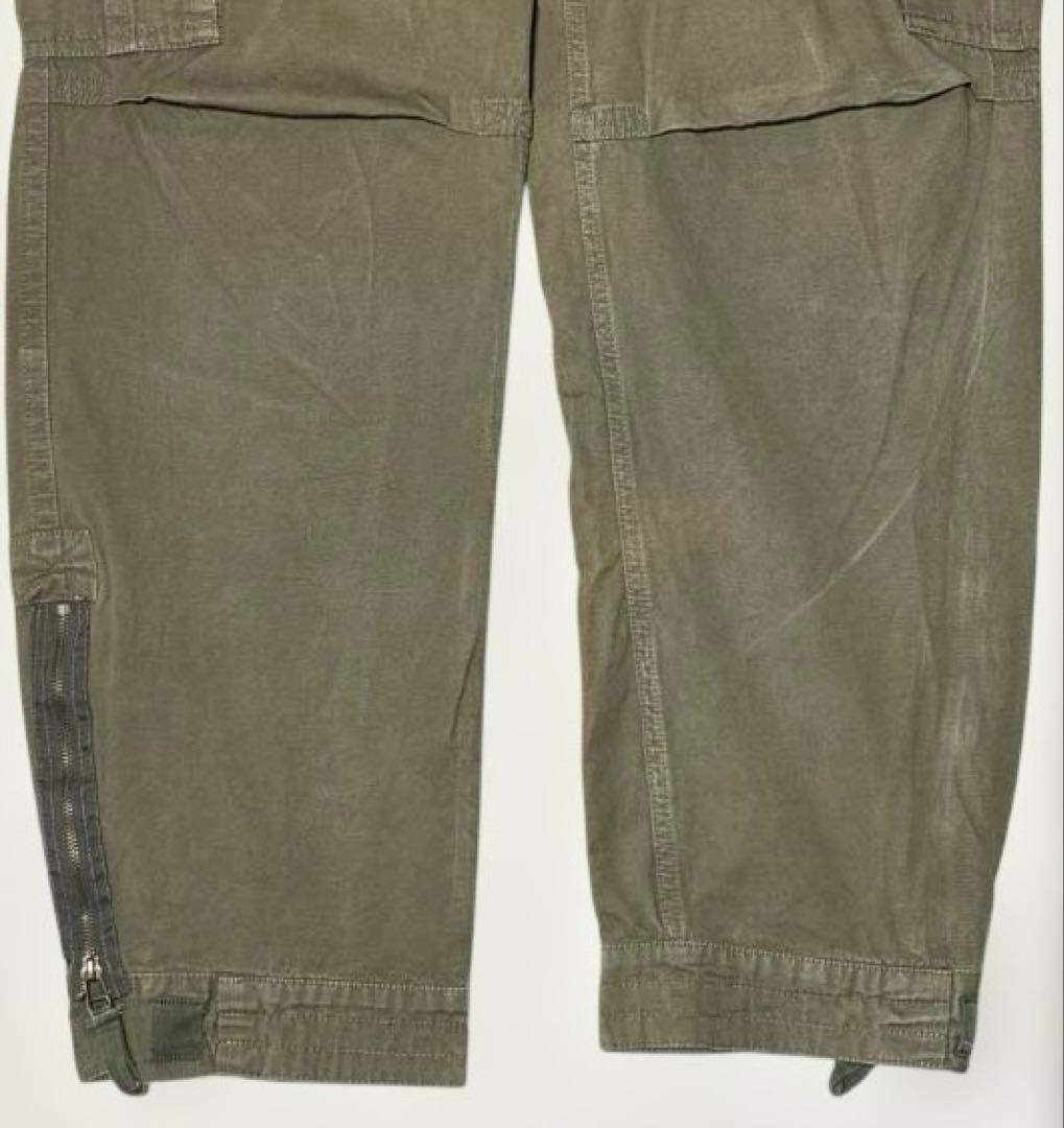 Abercrombie & Fitch. カーゴパンツ ミリタリー系.オリーブ