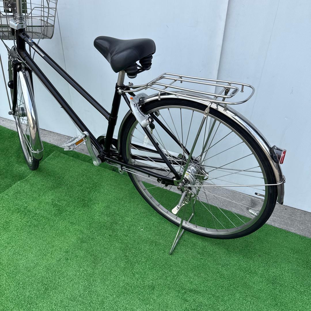 ブリヂストン アルベルト自転車27インチ 内3速 ブラック美品